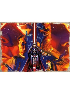 Cakasepetim Ahşap Tablo Star Wars 1
