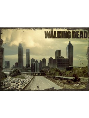 Cakasepetim Ahşap Tablo Walking  Dead
