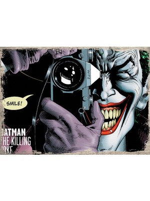 Tablomega Ahşap Tablo Fotoğraf Çeken Joker