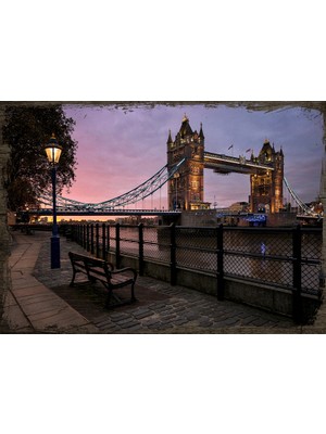 Cakasepetim Ahşap Tablo Londra'nın Ünlü Köprüleri