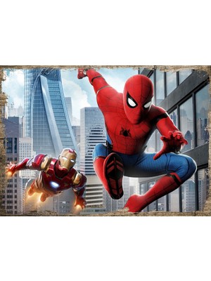 Cakasepetim Ahşap Tablo Örümcek Adam Marvel Karekter