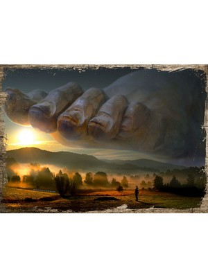 Cakasepetim Ahşap Tablo Fantastik Ayak İnsan Doğa