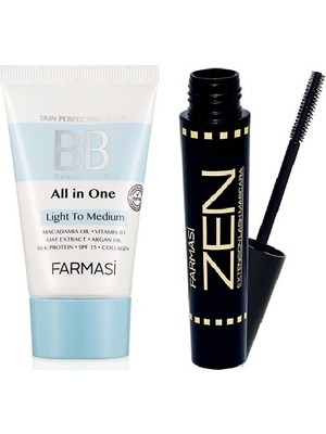 Farmasi BB Krem Açıktan Ortaya 50 ml ve Zen Maskara 8 ml Cilt Kusurlarını Kapatma Etkisi