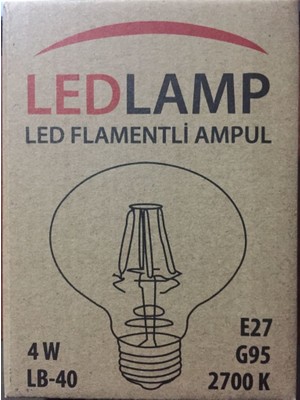 Hmydesign Ledlamp G95 Rustik Ampul
