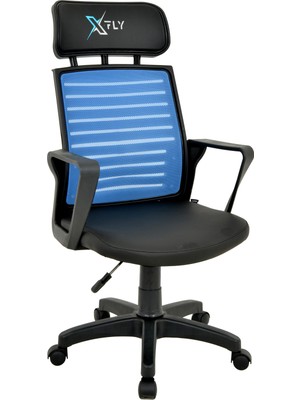 XFly Plastik Ayaklı Oyuncu Koltuğu Mavi File 2390C0542