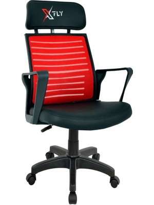 XFly Plastik Ayaklı Oyuncu Koltuğu Kırmızı File 2390C0545