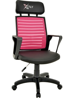 XFly Plastik Ayaklı Oyuncu Koltuğu Pembe File 2390C0548