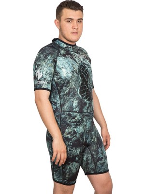 Subzero X-Pro Camo 3mm Shorty Neopren Dalış Elbisesi Su Altında Extra Görünmezlik Sağlayan