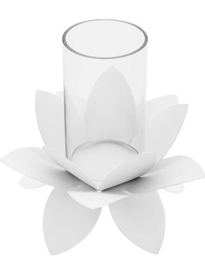 Vitale Şiva Nilüfer Metal Mumluk Küçük Boy