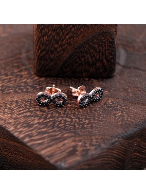 Sümer Telkari Sonsuzluk Rose Gümüş Küpe 2428