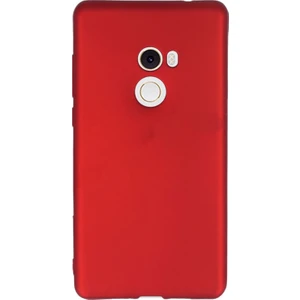 Xiaomi Mi Mix 2 Premier Silikon Kılıf Kırmızı + Ekran Koruyucu Cam