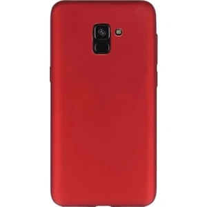 Samsung Galaxy A8 2018 Premier Silikon Kılıf Kırmızı + Ekran Koruyucu Cam