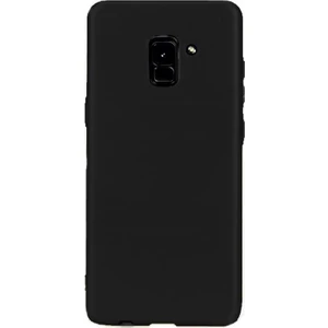 Samsung Galaxy A8 2018 Premier Silikon Kılıf Siyah + Ekran Koruyucu Cam