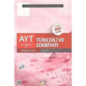 Fdd Ayt Türk Dili Ve Edebiyatı 40X24 Deneme Sınavı - Adil Özçelik
