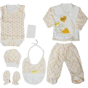 Webombinoo 7'li Sarı Kız - Erkek Bebek Tavşanlı Hastane Çıkışı Seti