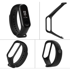 Case 4U Xiaomi Mi Band 4 - Mi Band 3 Akıllı Bileklik Kordonu Siyah