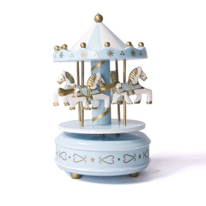 Dekoratif Müzikli Atlı Karınca Mavi