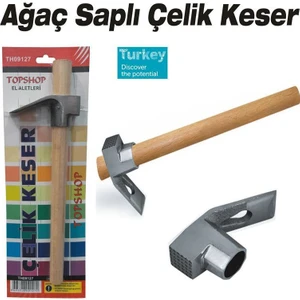 09127 Ağaç Saplı Çelik Keser