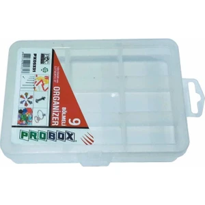 05331 Plastik Organizer Kutu (9 Bölmeli)