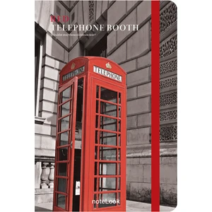 Red Telephone Booth A6 Çizgisiz