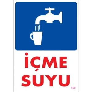Uyarı Levhaları ''İçme Suyu'' Pvc 25*35