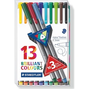 Fineliner Triplus Kalem 10+3 334 Tb13