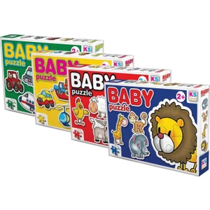 Ks Games 2+3+4+4 Parça Baby Puzzle Set