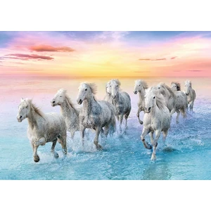 500 Parça Dörtnala Beyaz Atlar Puzzle