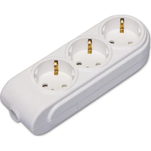 3 lü Topraklı Çocuk Korumalı Klemensli Grup Priz