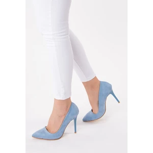Fox Shoes Mavi Kadın Topuklu Ayakkabı 8922151902