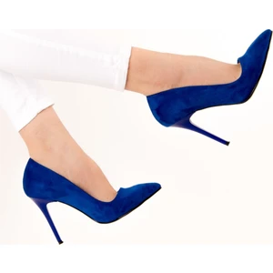Fox Shoes Saks Mavi Kadın Topuklu Ayakkabı 8922151902