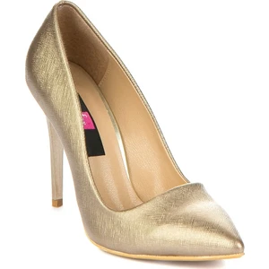 Fox Shoes Platin Kadın Topuklu Ayakkabı 8922151909