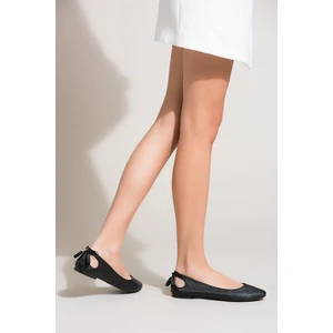 Fox Shoes Siyah Kadın Babet B290080109