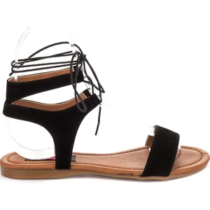 Fox Shoes Siyah Kadın Sandalet B548397502
