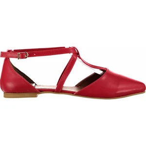 Fox Shoes Kırmızı Kadın Babet D726537309
