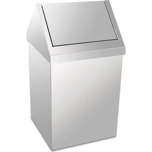 3800-311 Krom Çatı Kapaklı Çöp Kovası Krom 11 LT