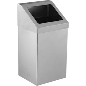 3834-325 Krom Açık Çatı Kapaklı Çöp Kovası 25 LT