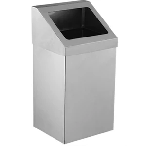 3834-380 Krom Açık Çatı Kapaklı Çöp Kovası 80 LT
