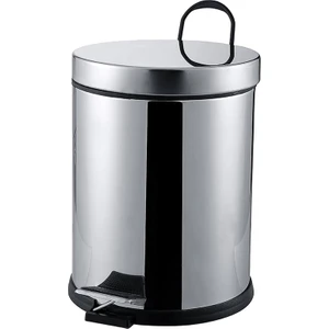 CLK707 5 LT Pedallı Krom Çöp Kovası