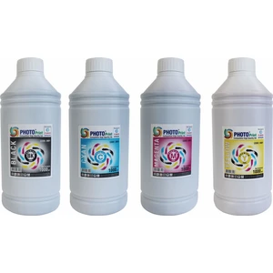 Photo Print HP Yazıcılar İçin Tüm Modellere Uyumlu 4 Renk x 1000 ml Mürekkep Seti