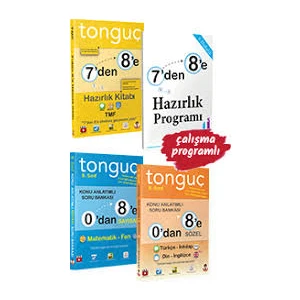 Tonguç Akademi 8. Sınıf 7'den 8'e Hazırlık Seti