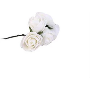 Lateks Eva Yapay Çiçek Gül Krem 2 cm * 2 cm 144 adet=12 Dal