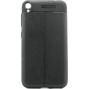 Zenfone Live ZB501KL Leather Efect Silikon Kılıf + Tempered Cam