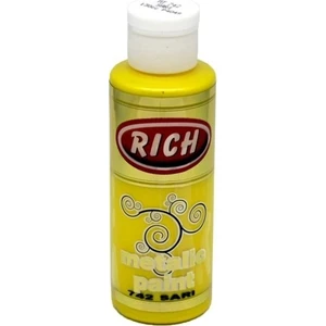 Sarı Rich Akrilik Ahşap Metalik Boya 130 ML