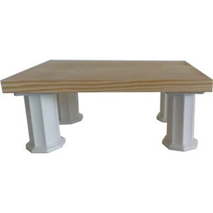 Wooden Gold Monitor Ekran Yükseltici Doğal Ahşap Masif