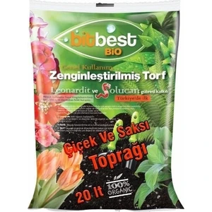Bitbest Bio 20Lt Bitki Ve Saksı Toprağı , Torfu Or.Gübreli 1105-3