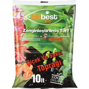 Bitbest Bio 10Lt Bitki Ve Saksı Toprağı , Torfu Or.Gübreli 1105-2