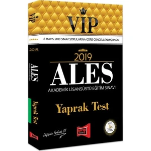 Yargı Yayınevi 2019 ALES VIP Yaprak Test