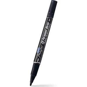 Mas Master 6414 Çift Uçlu Permanent Markör  0,5 mm 1,0 mm Siyah