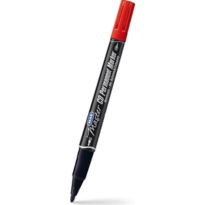 Mas Master 6414 Çift Uçlu Permanent Markör  0,5 mm 1,0 mm Kırmızı